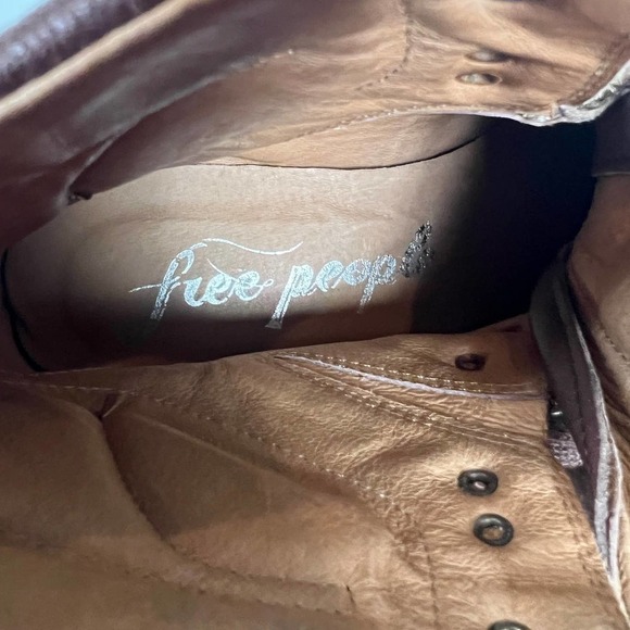 FREE PEOPLE LEOPARD‎ CALF HAIR COMBAT BOOTS WOMEN'S SIZE 37 - Picture 13 of 13